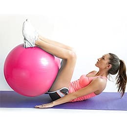 Pelota pilates 85 cm roja